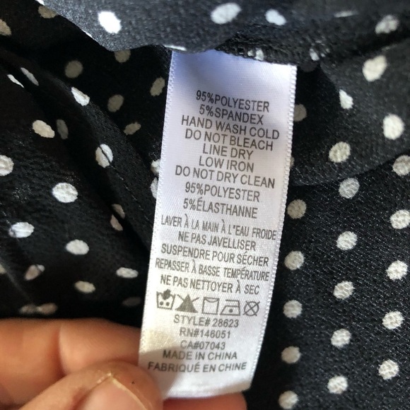 Monteau Polka Dot Scalloped Top - Picture 6 of 10